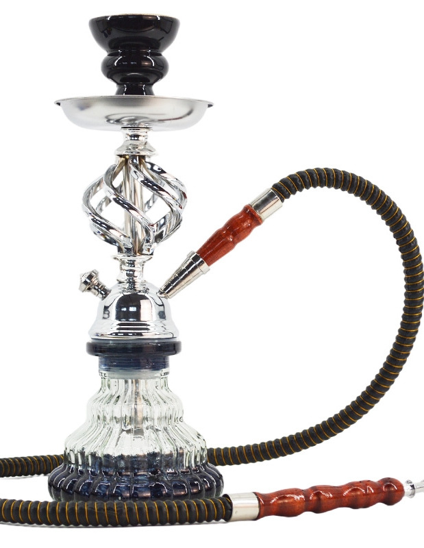 JIJU Arabian Cheap Mini Colorful Crystal Hookah Base Small Travel Car Metal Portable Shisha Hookah