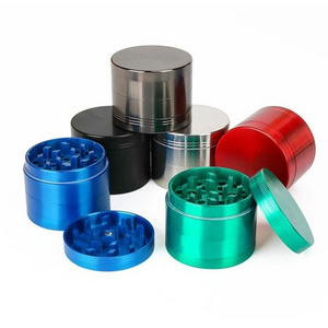 Factory Stock 50mm 55mm 63mm Zinc Alloy 4 Piece Tobacco Herb Grinder For Dry Herb