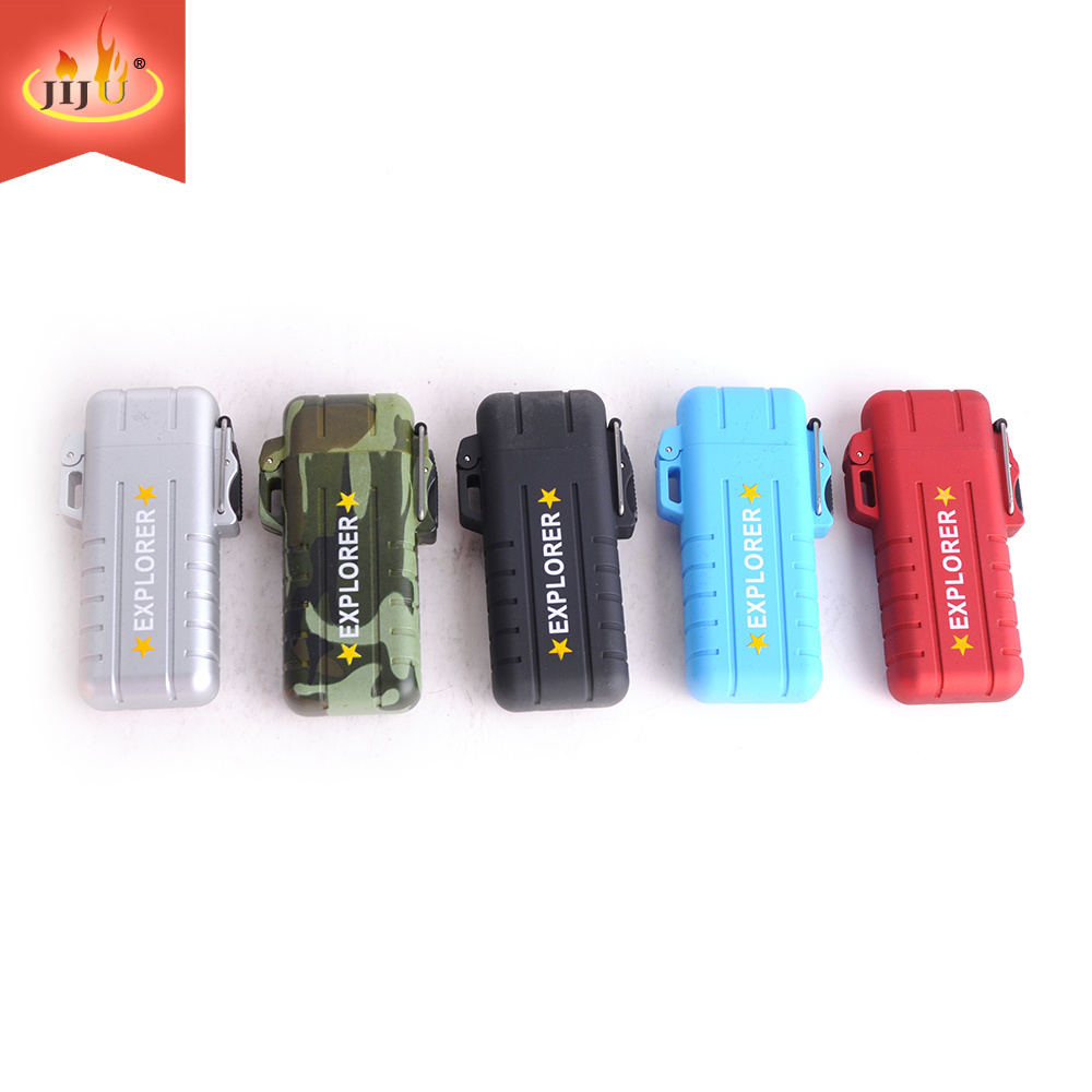 New Design Cool Waterproof USB Charging Outdoor Lighter Military Style Electronic Lighter