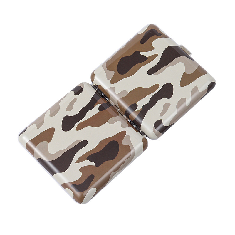 Rukioo Wholesale Camouflage Blank Cigarette Boxes High Quality Metal Tin Cigarette Case