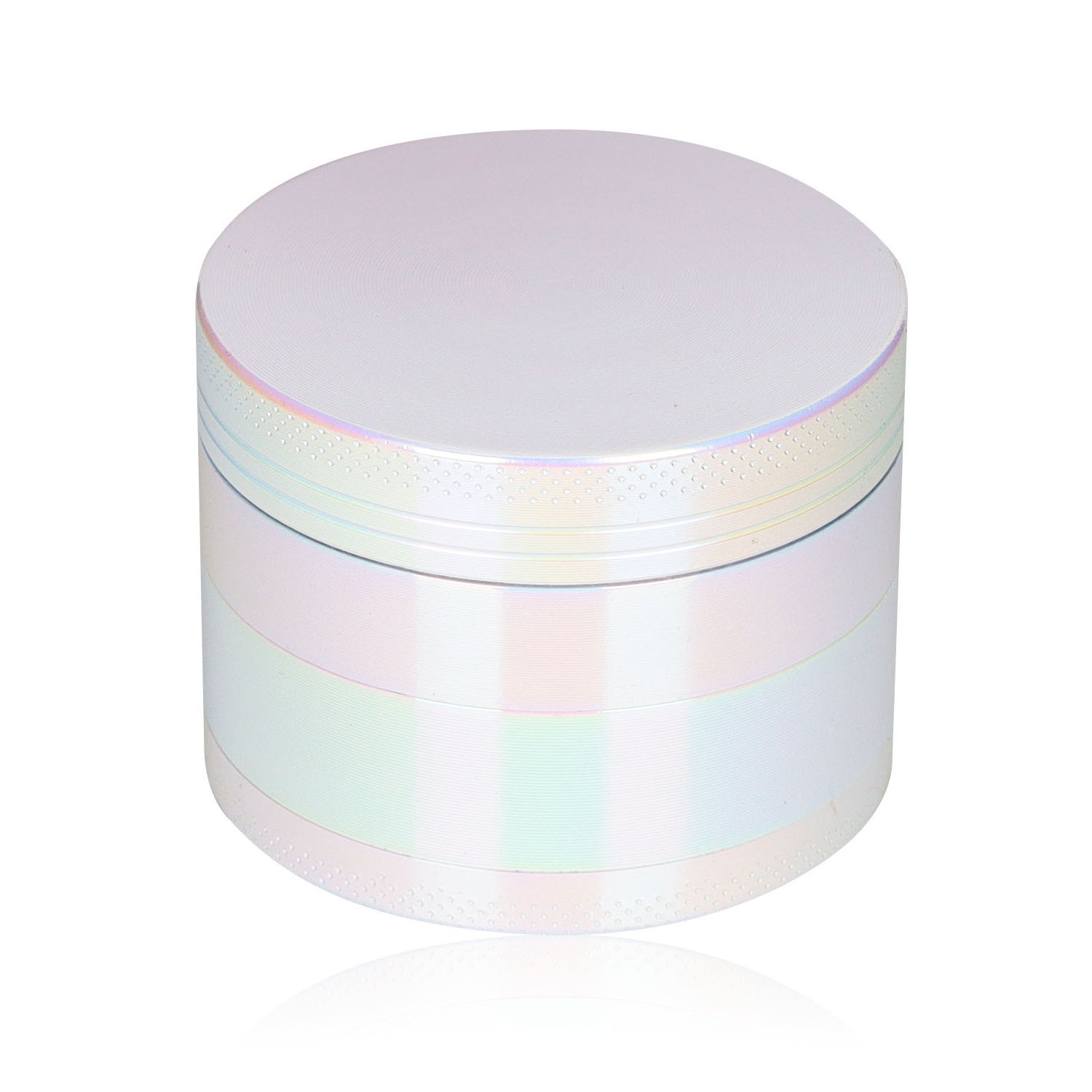 Wholesale zinc alloy 4 layers colorful 55mm hemp grinder machine custom logo pink raw herb grinder