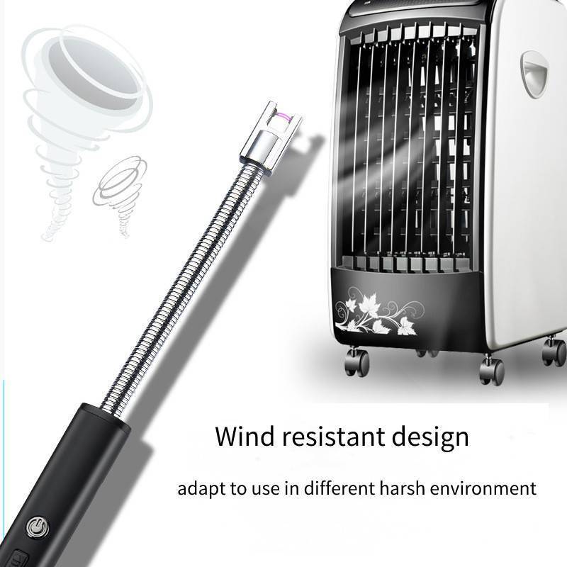 Hot Selling Arc Windproof USB Rechargeable BBQ Plasma Flameless Lighter Electronic Candle Lighter