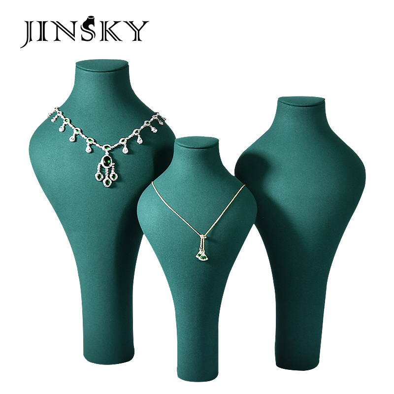 JINSKY Fashion Necklace Display Stand Bust Mannequin for Jewelry Showcase SMALL SIZE