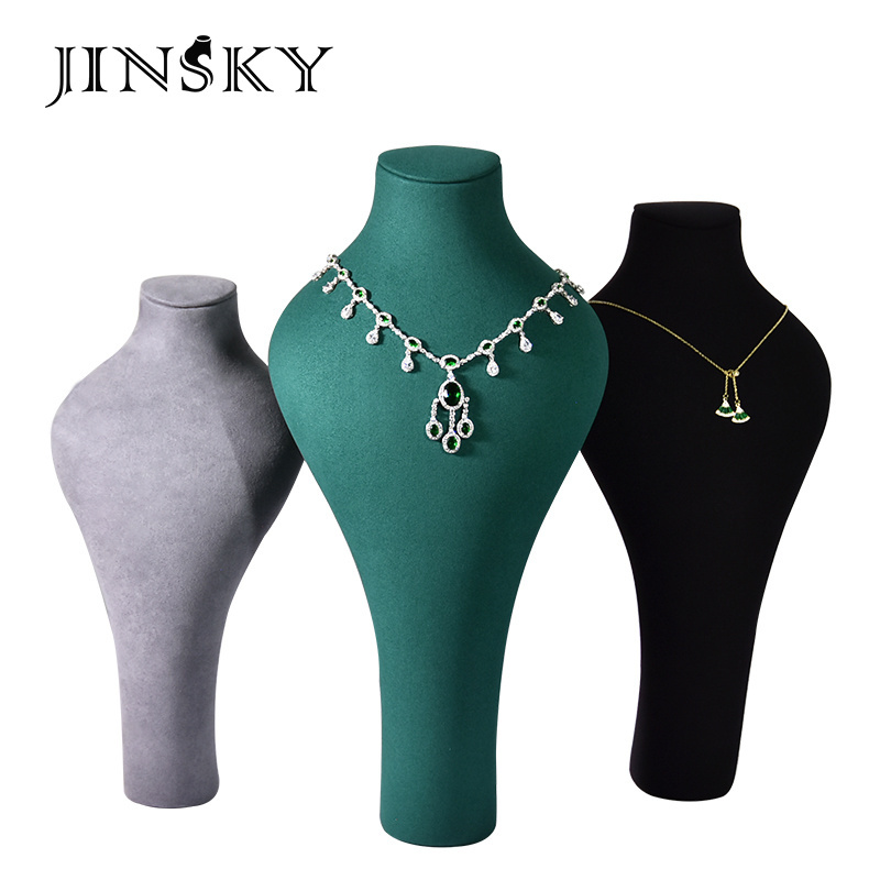 JINSKY Fashion Necklace Display Stand Bust Mannequin for Jewelry Showcase SMALL SIZE