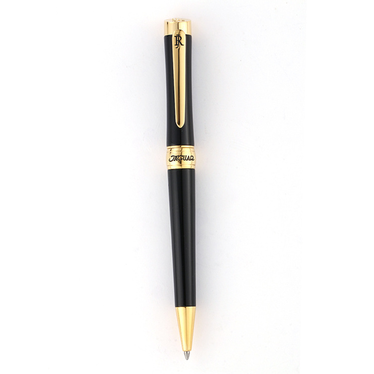 JR4015 ( Gold ) Brass made twist type ball pen Slant top 