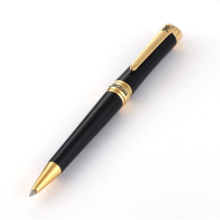 JR4015 ( Gold ) Brass made twist type ball pen Slant top 