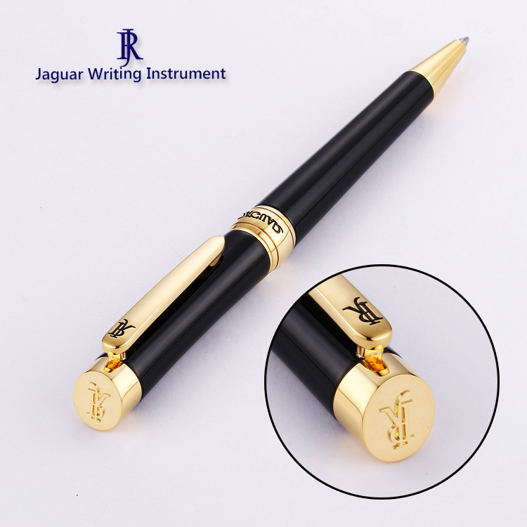 JR4015 ( Gold ) Brass made twist type ball pen Slant top 