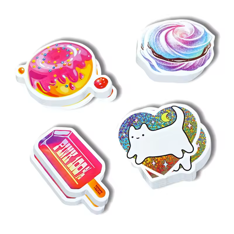 Fashion Brand Planet Printing Holographic Angel Stickers Supplier Customized Self-adhesive Sticker