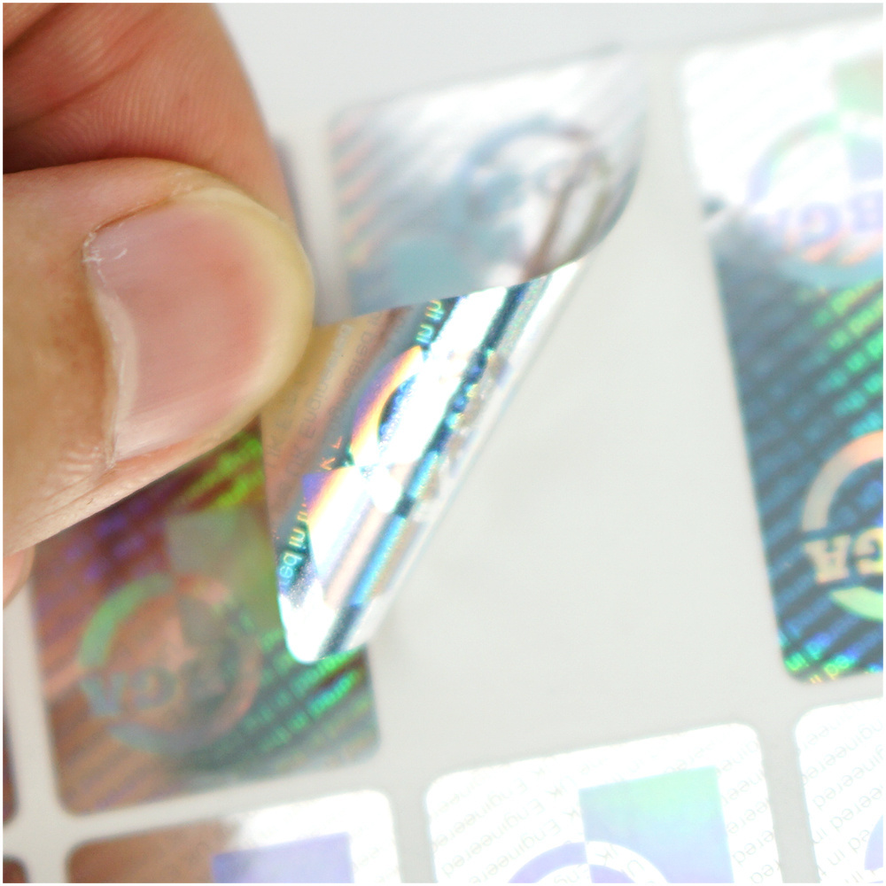 High Quality Ant-Counterfeit Security 3d Hologram Sticker Holographic Label Customized Logo Printing