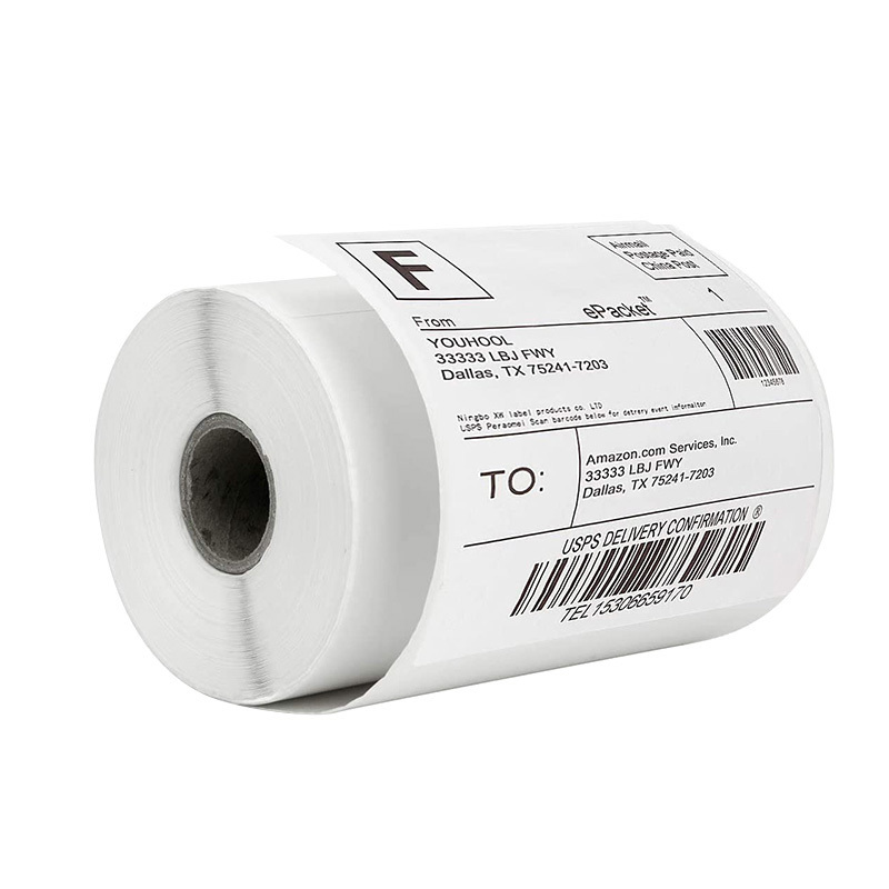 Wholesale Waterproof Sticker 100x150mm A6 Waybill 4x6 Thermal Paper Shipping Label Adhesive Blank Label