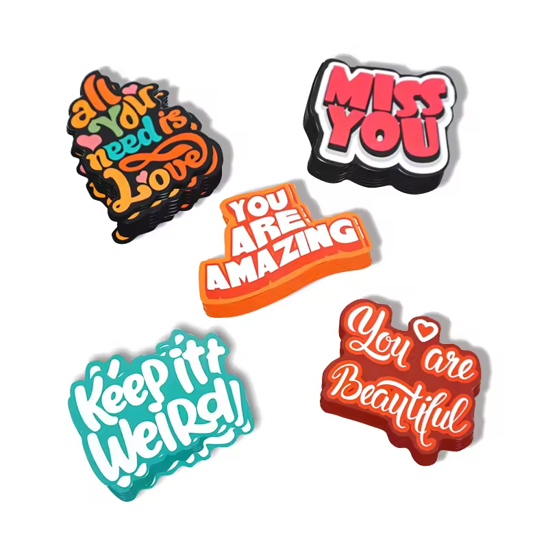 Customize Word Printing Die Cut Stickers Amazon Supplier High Quality Easy Peel Off Label Stickers