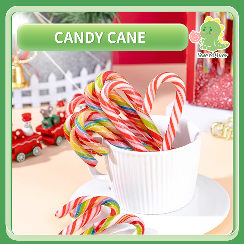 Candy Cane Halal Candies Kids Flavor Sweets Fruit Custom Candy Toys Sour Candy