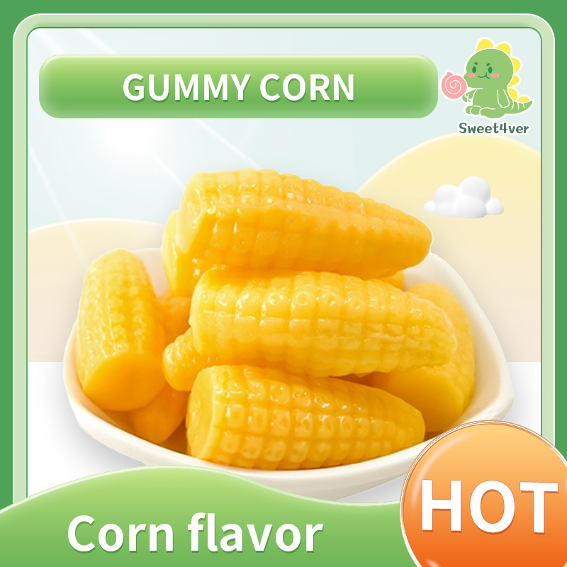 Corn Candy Fruit Flavored Gummy Halal Candy Gumdrop Children Like High Quality Candy