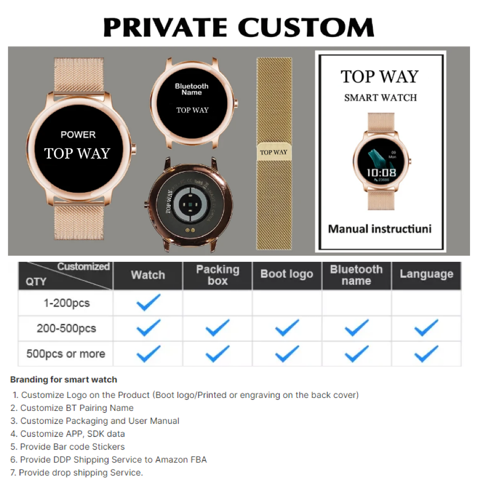 New Fahion Health Monitoring Ip68 Waterproof Voice Assistant Ips Display Screen Smart Watches Sport Smart Watches