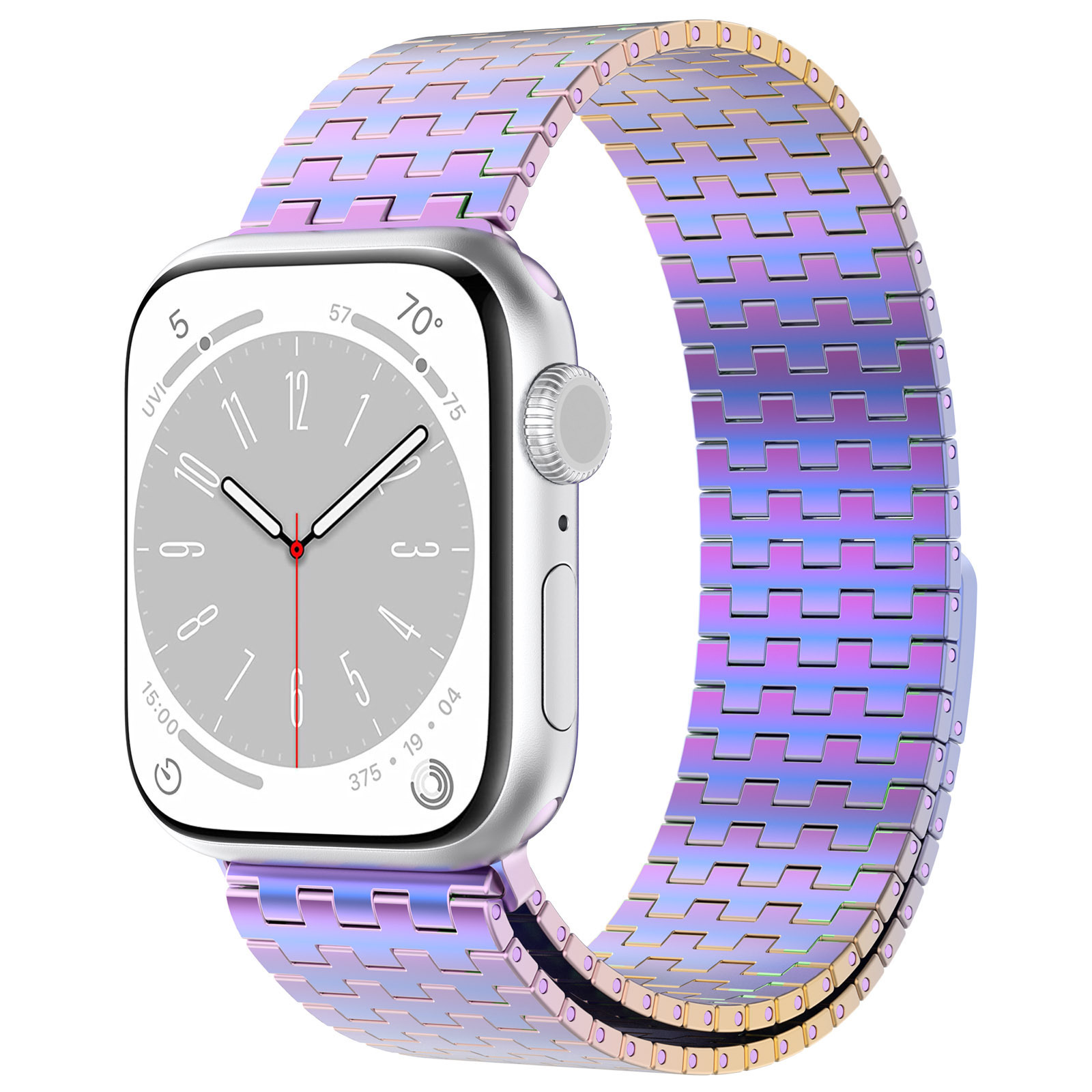 HMJ New Good Quality Smart Watch Belt Magnetic Men Chain Strap 49mm Stainless Steel Watch Band For Apple Watch Ultra