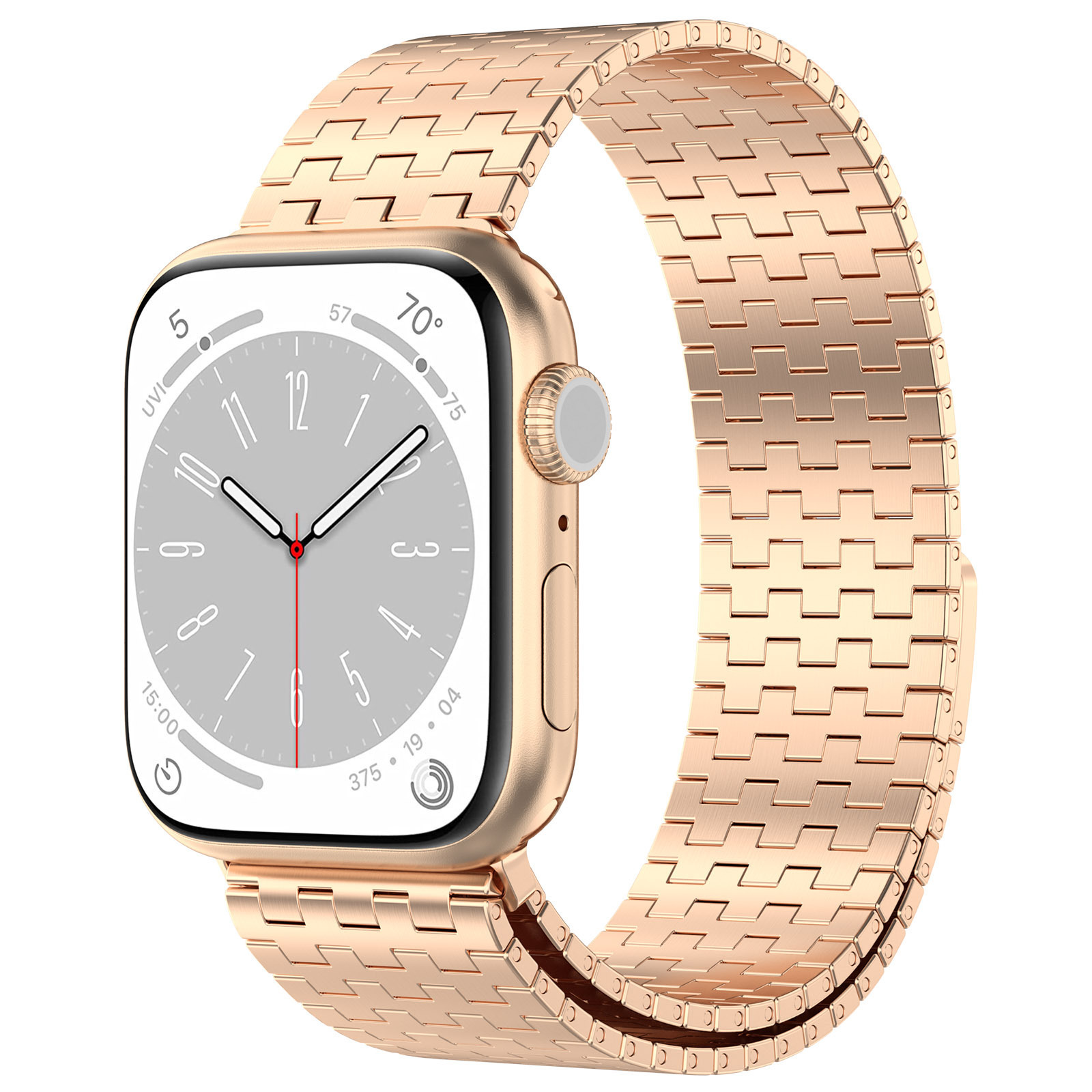 HMJ New Good Quality Smart Watch Belt Magnetic Men Chain Strap 49mm Stainless Steel Watch Band For Apple Watch Ultra