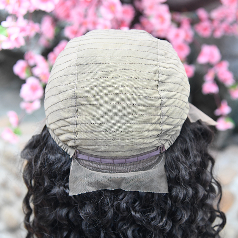 K.SWIGS Wave and Curly Lace Front Human Wigs 180% Density 13 x 4  Lace Half Wigs 100% Human Hair Wigs