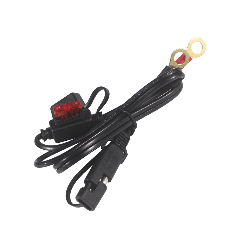 Ring Terminal SAE to O Ring Connecters Extension Cord Cable Connector for Battery Charger/Maintainer