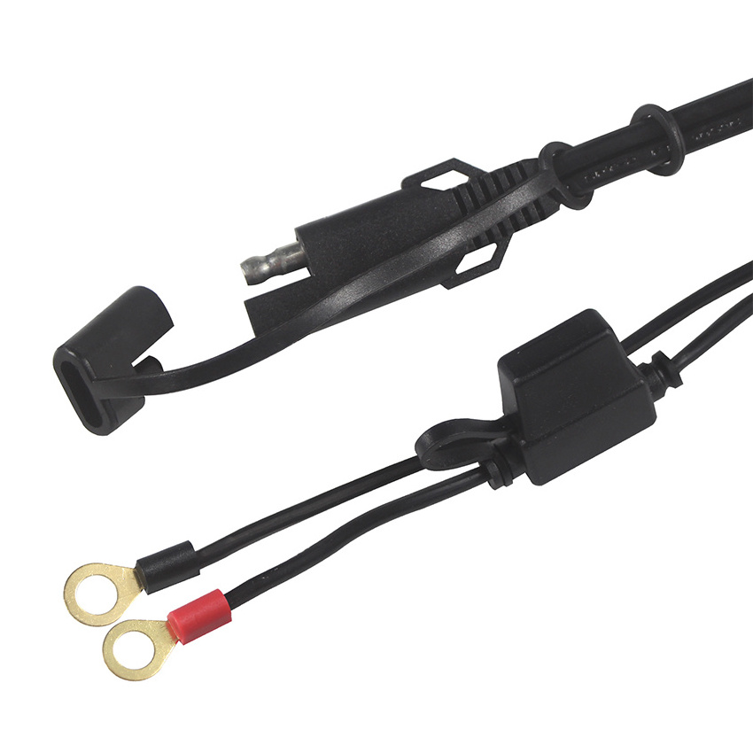 Sae to O Ring Terminal Harness Cable 16awg Motorcycle Battery Trickle Charger Extension Cord