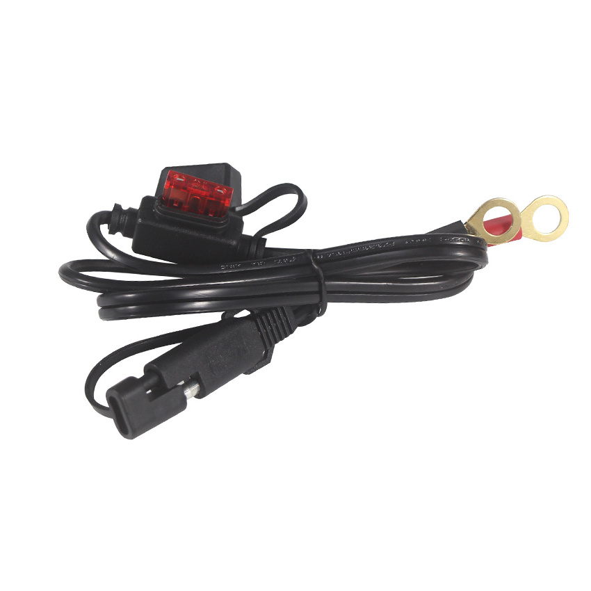 Sae to O Ring Terminal Harness Cable 16awg Motorcycle Battery Trickle Charger Extension Cord