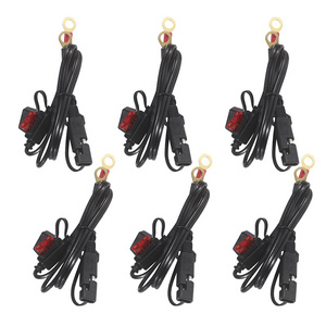 SAE Battery Connector Ring Terminal Harness Accessory Cable Quick Connect Extention Cord for Battery Charger/Maintainer