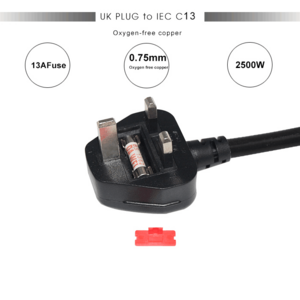 250V 10A 3 Prong 10A Computer Pc Flat Wire Bs1363 Water Heater Ce Tv 13A Electrical 320 C13 Copper British Power Cord