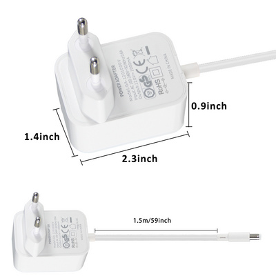 12V 2A Power Supply AC Adapter, AC 100-240V to DC 12 Volt Transformers, 2.1mm X 5.5mm Wall Plug