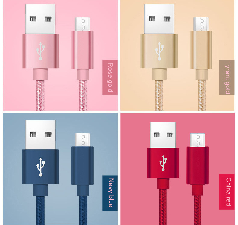 Custom Braid Usb Cables Nylon Braided Fast Charging Usb Type C Cable