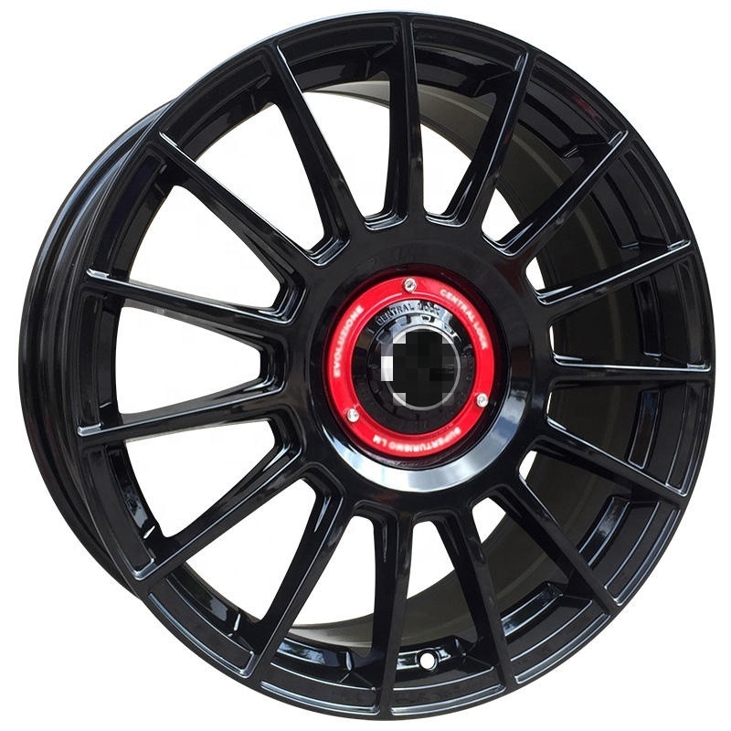 Glosok passenger car wheels for 17 inch 8J 4x100 73.1 4 holes alloy wheels high quality car rims popular pattern mags