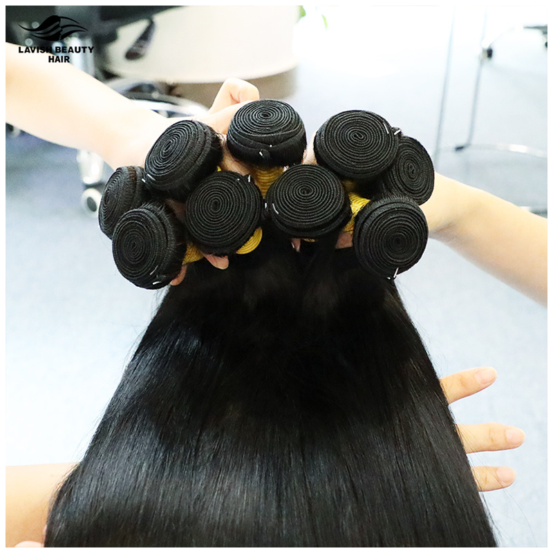 Lavishbeauty 100% Natural Cuticle Aligned Wholesale Indian Hair Brazilian Hair Bundles Cuticle Aligned Indian Virgin Hair Vendor