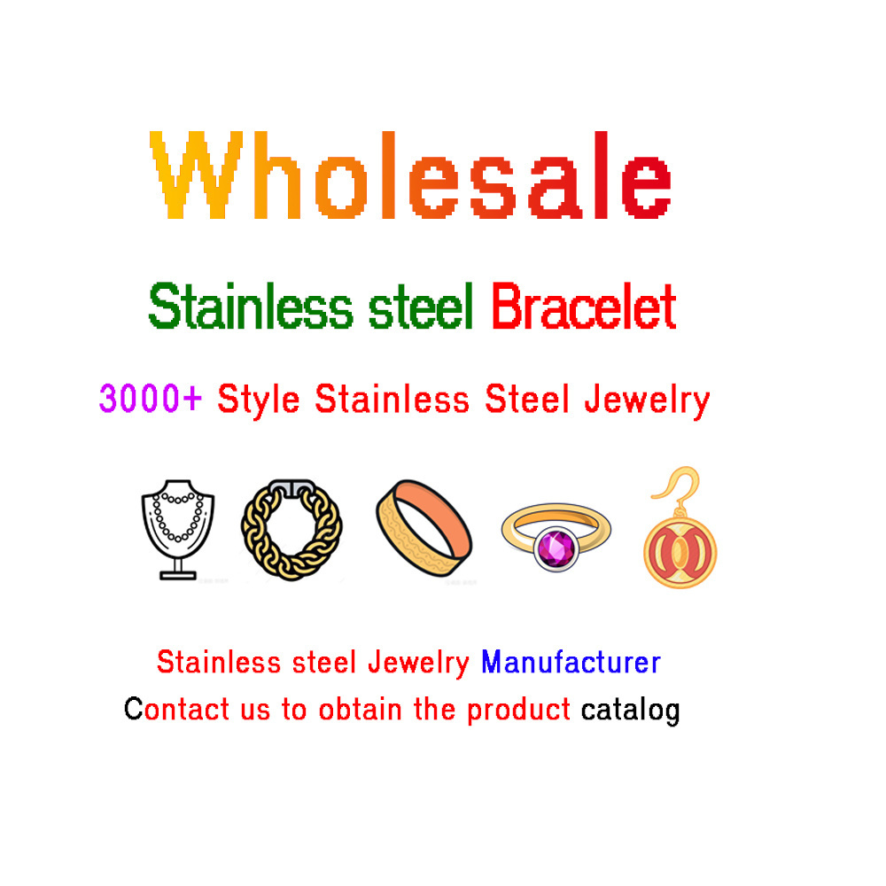 Stainless Steel Bangle Jewelry Wholesale [100 Kinds Of Bracelets] Fashion Personality Cuban Bracelet Titanium Steel Bracelet