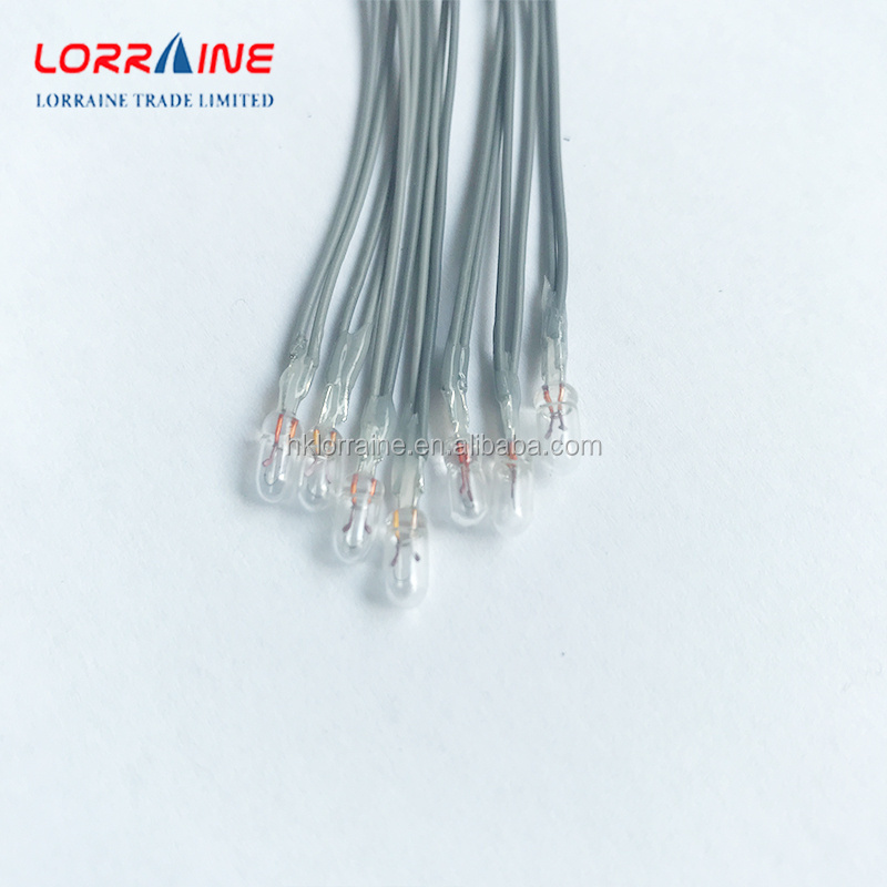 Miniature 0.07A 3mm 4mm 5mm 1.5V,3V,6V, 9V,12V, 24V Lamp Light Bulb Edison Incandescent Filament