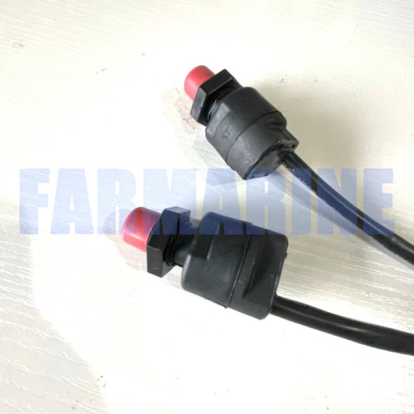 Farmarine Outboard motor Boat Outboard Switch Engine Motor Lanyard Kill Urgent Stop Button Safety Connector Cord Compatible