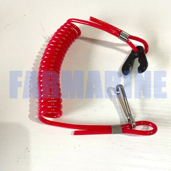 outboard engine 682-82556-00-00 Emergency Stop 15hp Engine Ignition Emergency Kill Stop Switch Key Lanyard Rope Clip Hook