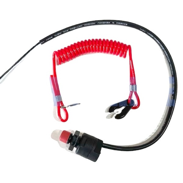 outboard engine 682-82556-00-00 Emergency Stop 15hp Engine Ignition Emergency Kill Stop Switch Key Lanyard Rope Clip Hook