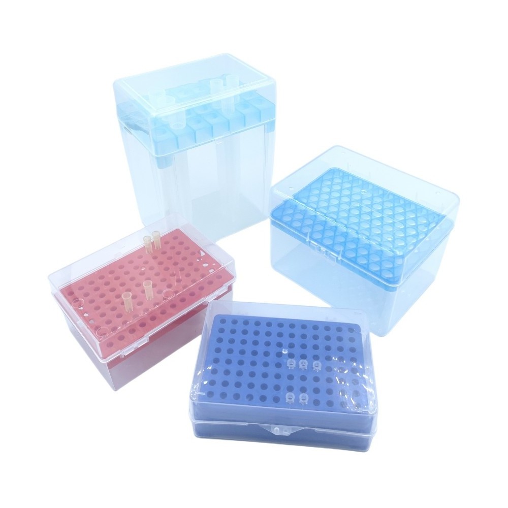 200ul 96hole1000ul 100 Holes Insert Lid Pipette Tips Rack Box For Pipette Tips