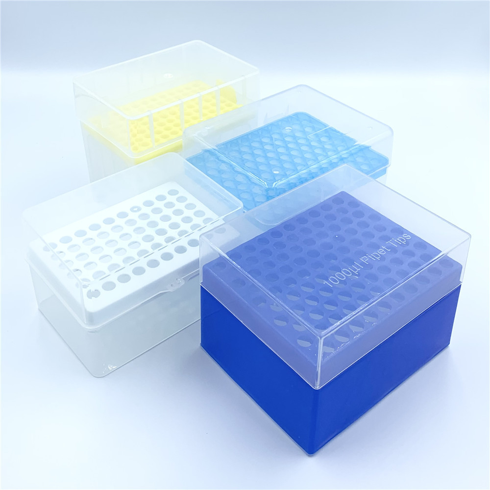 200ul 96hole1000ul 100 Holes Insert Lid Pipette Tips Rack Box For Pipette Tips