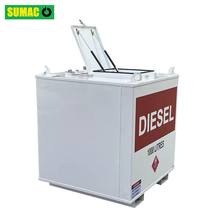 Carbon Steel Bunded Oil Storage Tank Gasoline Diesel Fuel Storage IBC Cube Tank