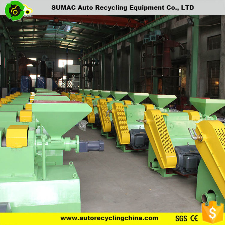 Used tires recycling processing equipment price to rubber powder