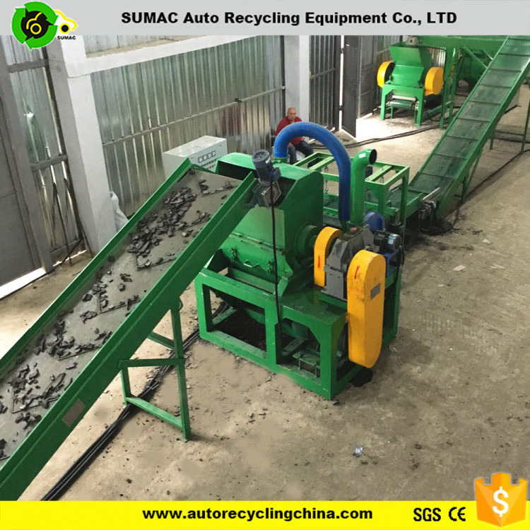 High Output Automatic Tyre Recycling Machine To Make Rubber Powder/ Waste Tyre Recycling Machine