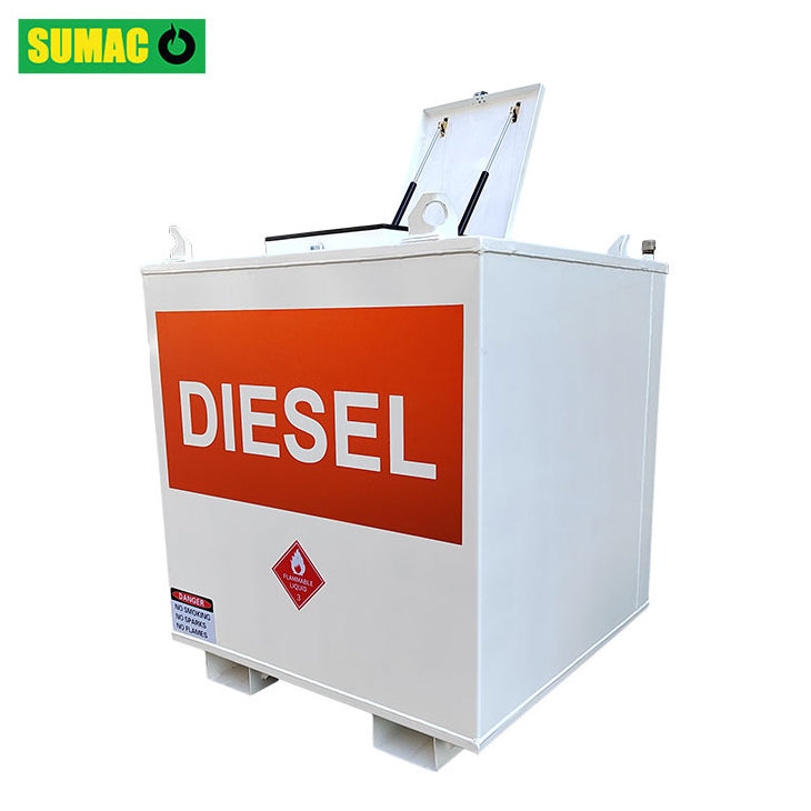 Double walled carbon steel bunded fuel diesel storage tank