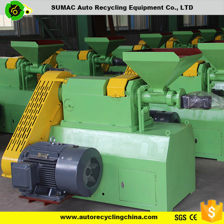 Used tires recycling processing equipment price to rubber powder