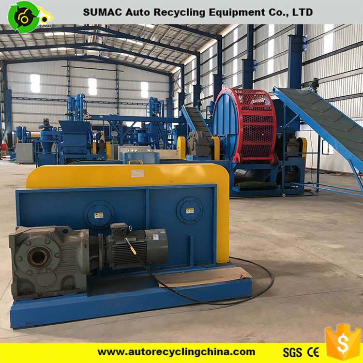 waste tire recycling production line/Factory supply used tire recycling plant for sale