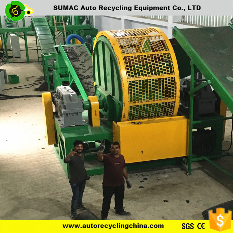 waste tire recycling production line/Factory supply used tire recycling plant for sale