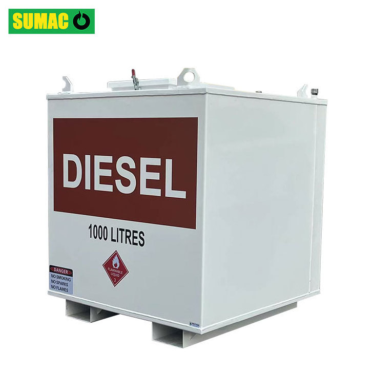 Double walled carbon steel bunded fuel diesel storage tank