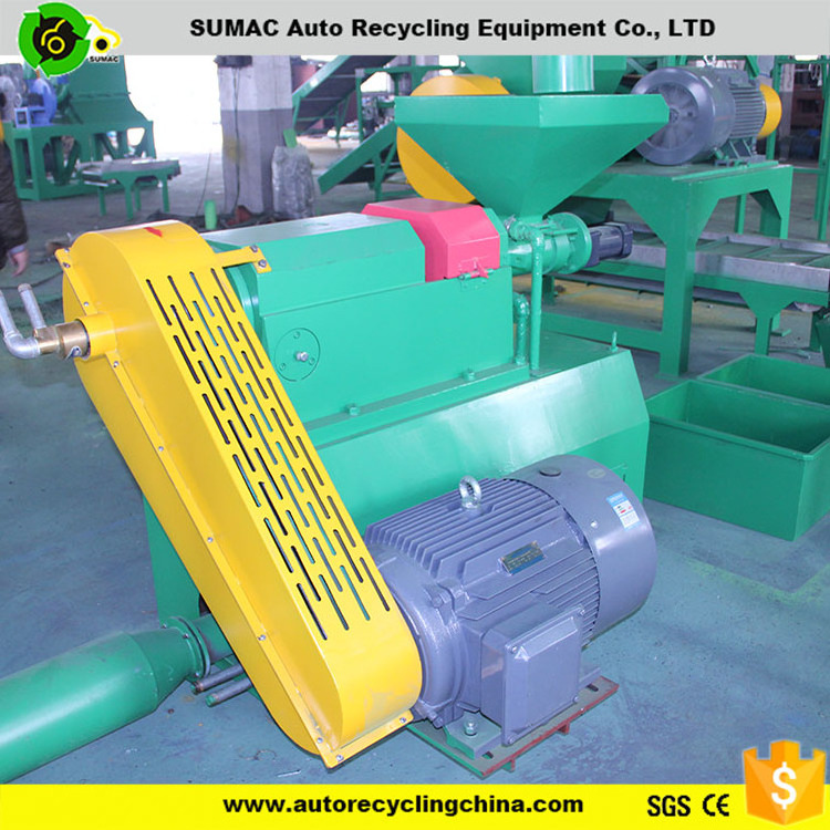 Used tires recycling processing equipment price to rubber powder