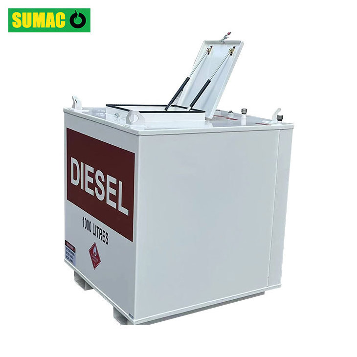 Carbon Steel Bunded Oil Storage Tank Gasoline Diesel Fuel Storage IBC Cube Tank