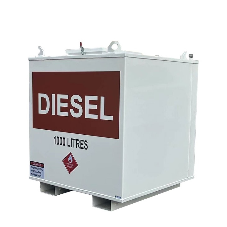 Carbon Steel Bunded Oil Storage Tank Gasoline Diesel Fuel Storage IBC Cube Tank