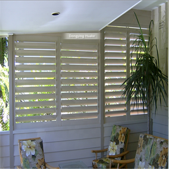 Wholesale PVC Plantation Shutter Components Louver Blades with Aluminum