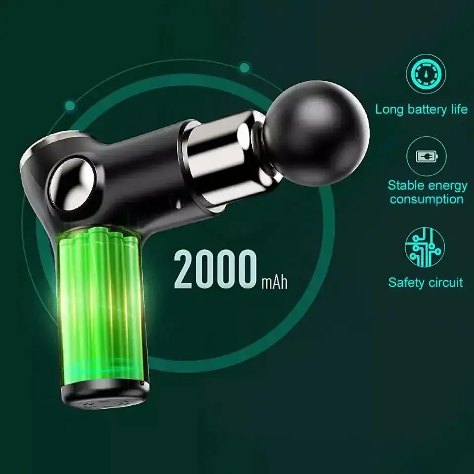 2024 New Manufacturer 32 Speed Deep Tissue Mini Muscle Massage Gun LCD / OEM Small Powerful Body Massager Massage Products